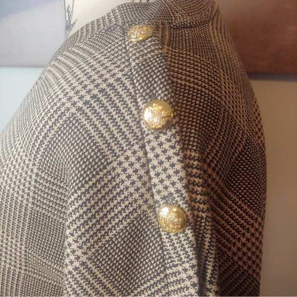 🖤Ralph Lauren Houndstooth Top LG - Picture 3 of 4